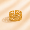 Amara Leaf Band Ring
